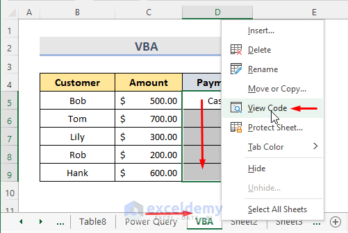 Excel VBA to Fill Column with Same Value