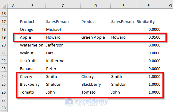 creating fuzzy lookup Excel