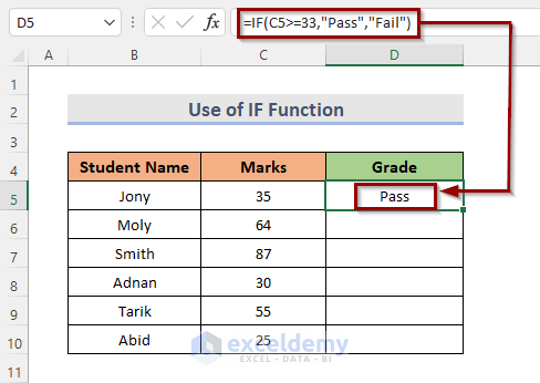 Examples of Using Greater Than or Equal to Operator in Excel Formula