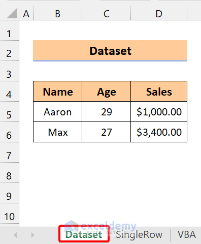 Convert Multiple Columns into a Single Row with Formula