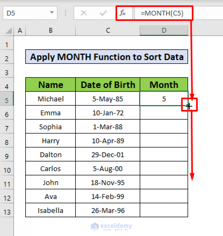 how-to-sort-by-month-in-excel-4-methods-exceldemy