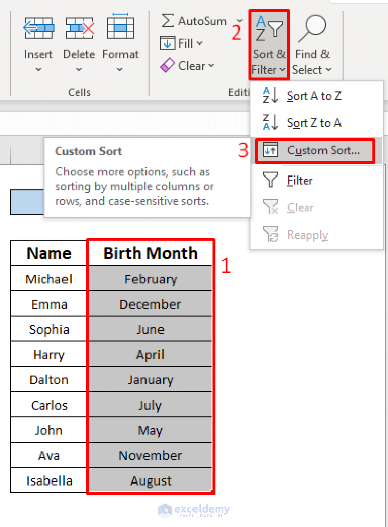 how-to-sort-by-month-in-excel-4-methods-exceldemy