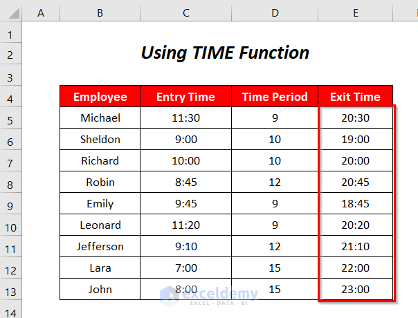 TIME function