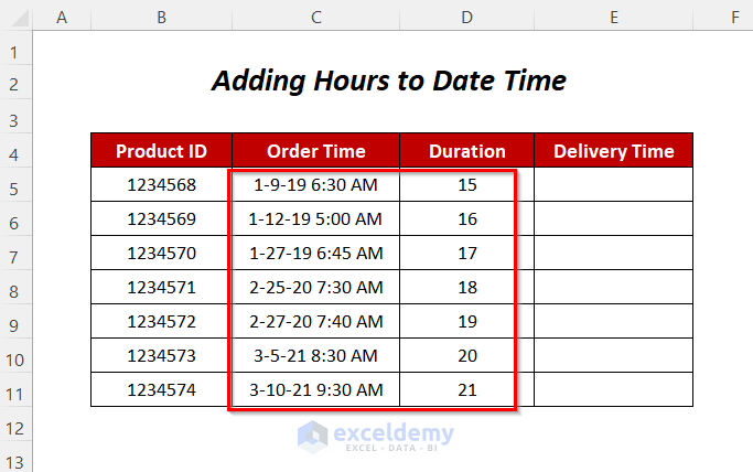 adding hour to date time