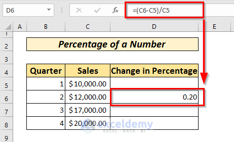 how to calculate percentage of a number in excel