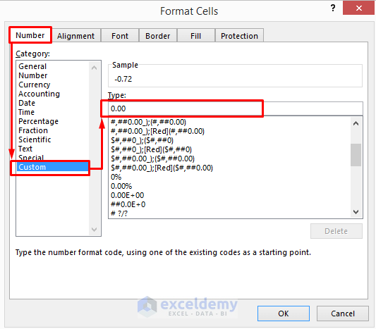 Convert Percentage to Number with Excel Custom Formatting