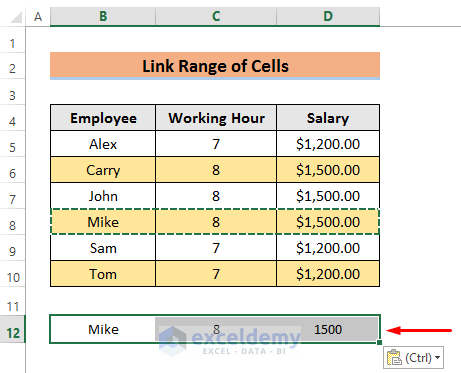 Excel Link Cell How to Link Cells in Same Excel Worksheet (4 Quick Ways) - ExcelDemy