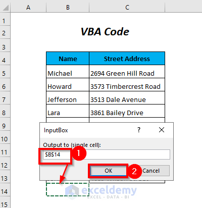 Running VBA Code