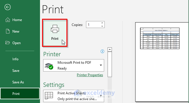 3 Methods to Print Excel Sheet with Lines