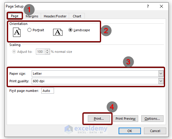 Page Setup: Use the Page Layout Tab to Print a Graph in Excel