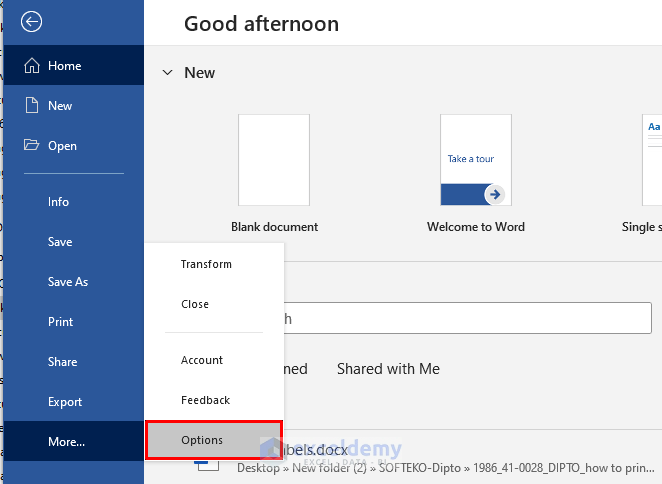 Check the Confirm File Format Conversion Status in Microsoft Word