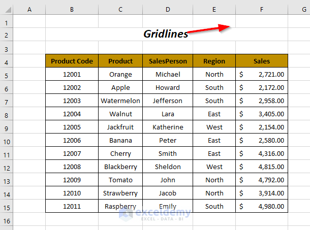 remove dotted lines in Excel
