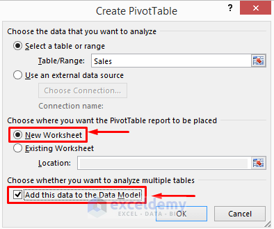 Link Tables Using Pivot Tables in Excel