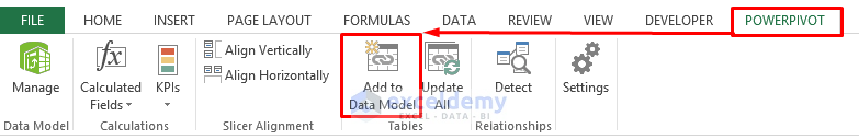 Link Tables Using Power Pivot