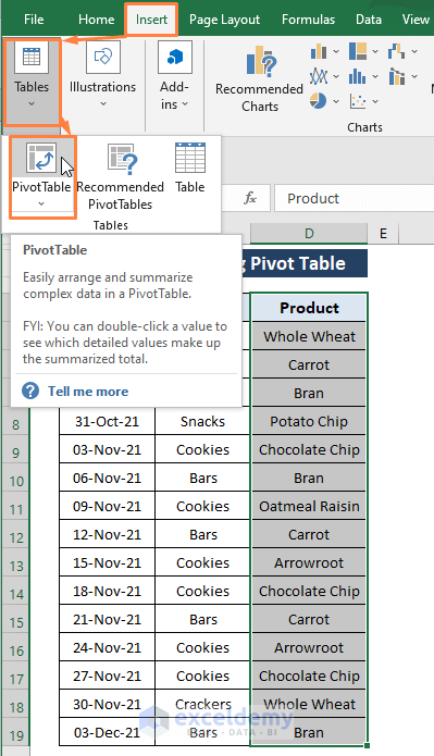 pivot table-Excel Filter Unique