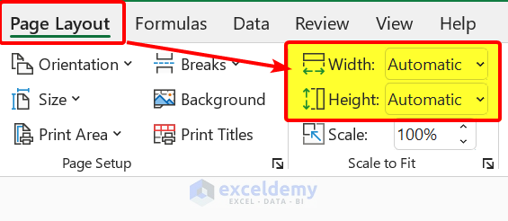 excel Print to Fit Page Using Page Setup