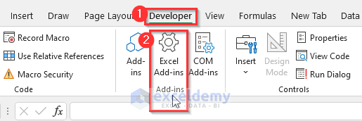 Remove Excel Add-in from Toolbar