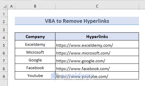 Use VBA to Extract Hyperlinks from Excel