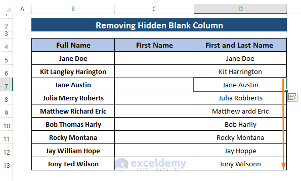 Applying Flash Fill-Flash Fill not Recognizing Pattern in Excel