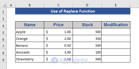 Use REPLACE Function with a Condition in a Cell