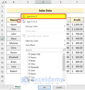 How to Sort and Filter Data in Excel (A Complete Guideline) - ExcelDemy