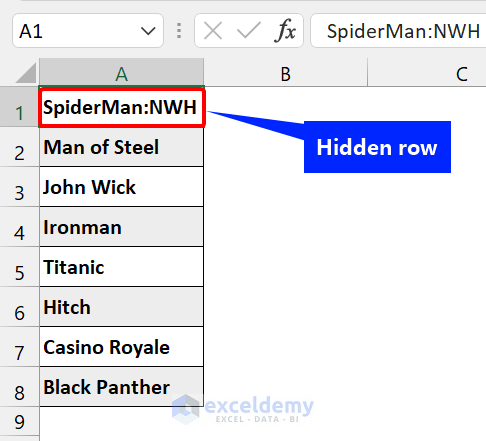 How to Unhide Top Rows in Excel