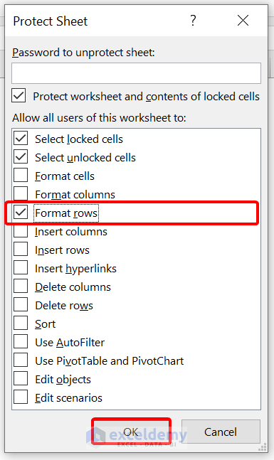 Unhide All Rows Not Working in Excel