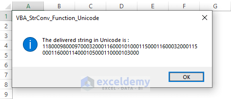 Unicode result-VBA StrConv
