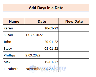 Add Days in a Date If Date is Valid Using VBA