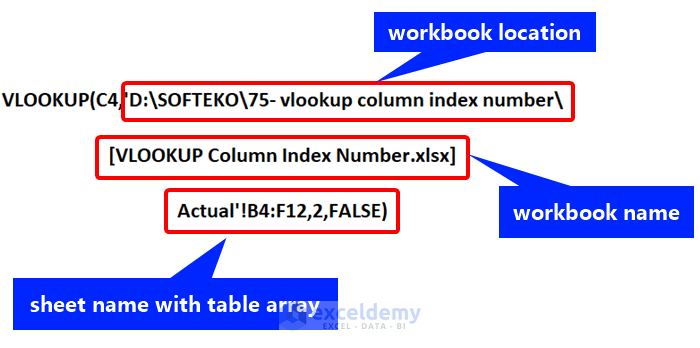 VLOOKUP Column Index Number from Another Sheet or Workbook