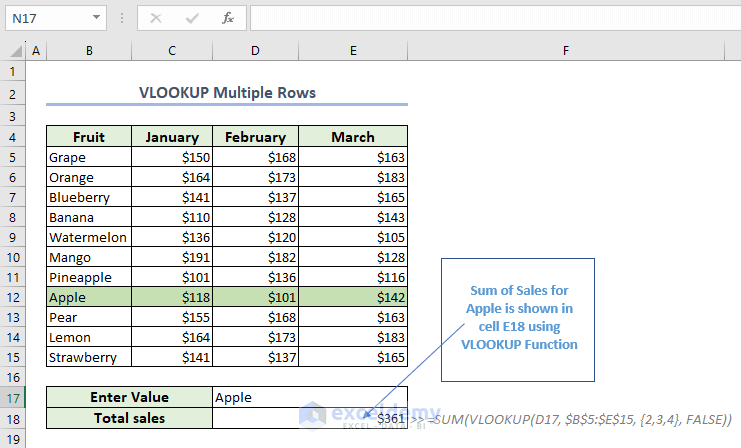 Overview Image for VLOOKUP Multiple Rows