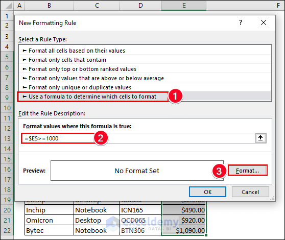 12-Using formula to format cells in Excel