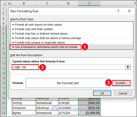 15-Apply formula for formatting cells