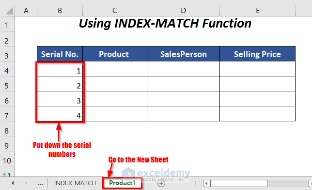 INDEX-MATCH Functions