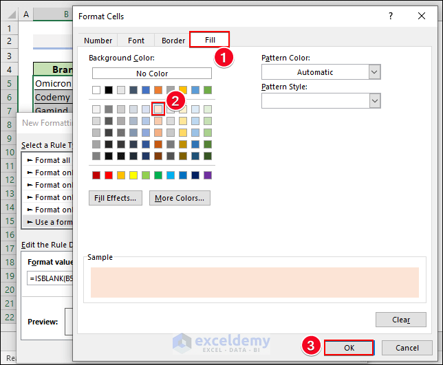 46-Select any color to format cells