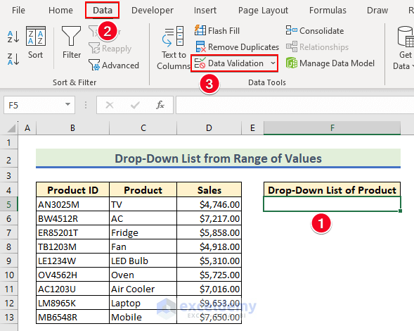 8-Using the Data Validation feature