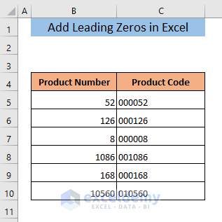 add leading zeros in excel concatenate