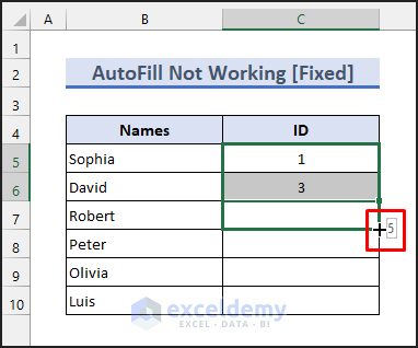 Excel Drag Number Increase Not Working [Fixed]