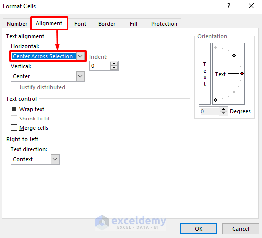 Use Center Across Selection to Avoid Copy/Paste Merged Cell Errors
