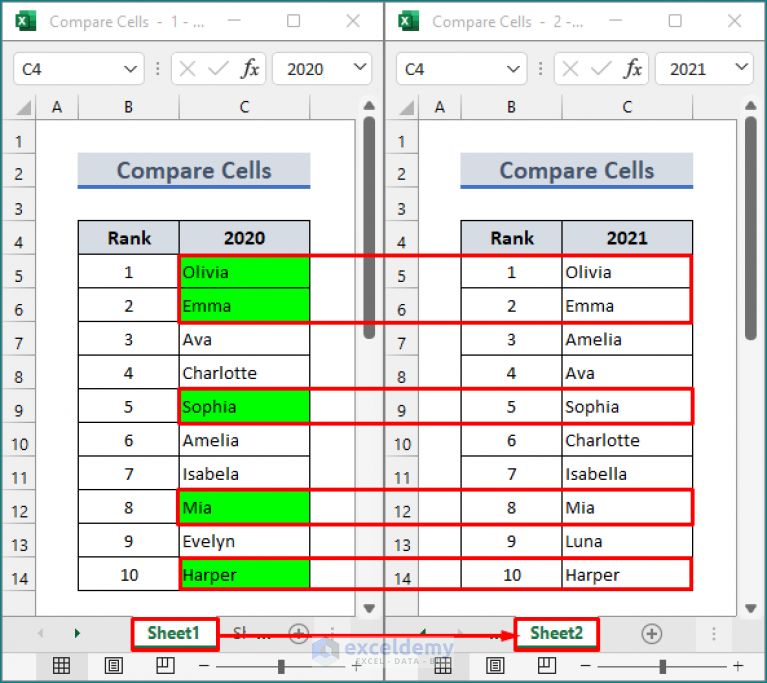 excel-formula-to-compare-two-cells-in-different-sheets-3-examples