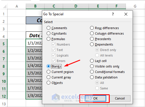 Copy Merged & Filtered Cells in Excel