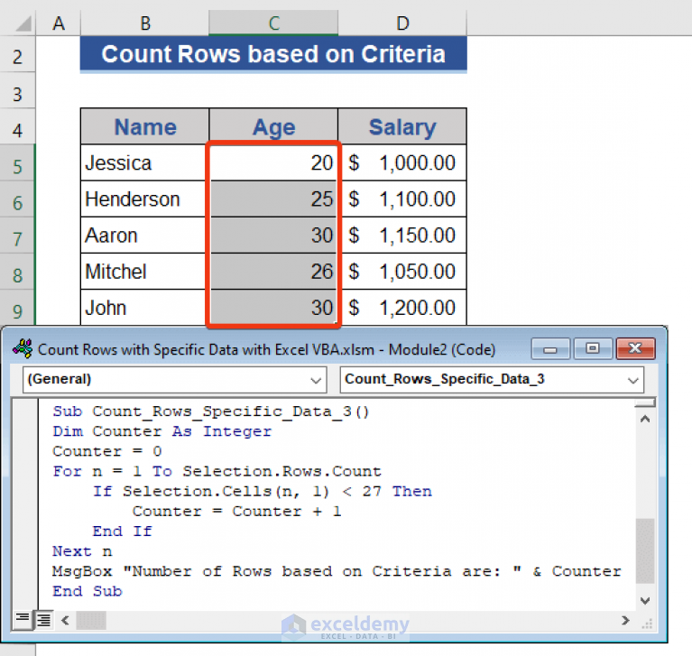 Excel VBA Count Rows With Specific Data 8 Examples ExcelDemy