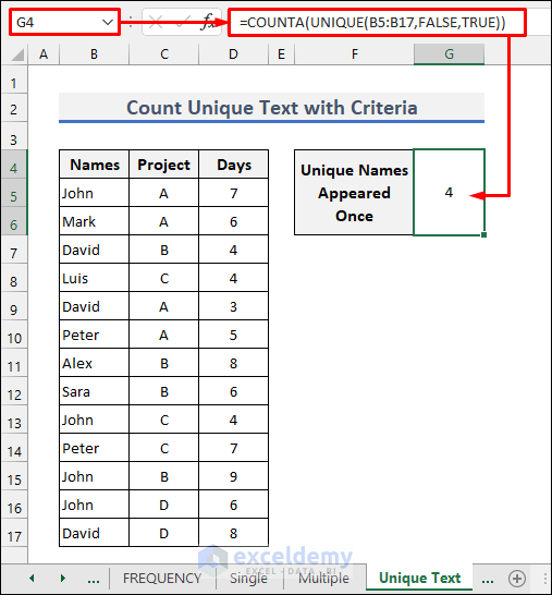 How To Count Unique Text Values With Criteria In Excel 5 Methods how-to-count-unique-text-values-with-criteria-in-excel-5-methods
