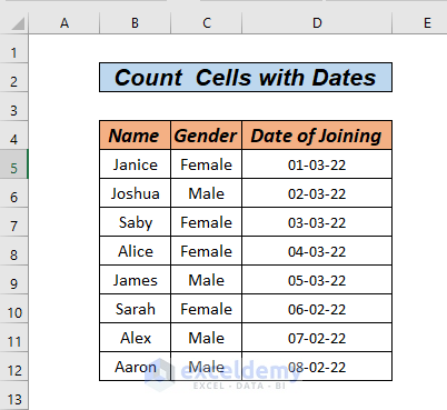 Count cells with Dates for current and previous month in Excel