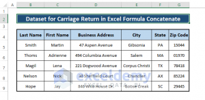Carriage Return in Excel Formula to Concatenate (6 Examples)