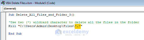 Effective Ways to Delete Files with Wildcards Using VBA in Excel