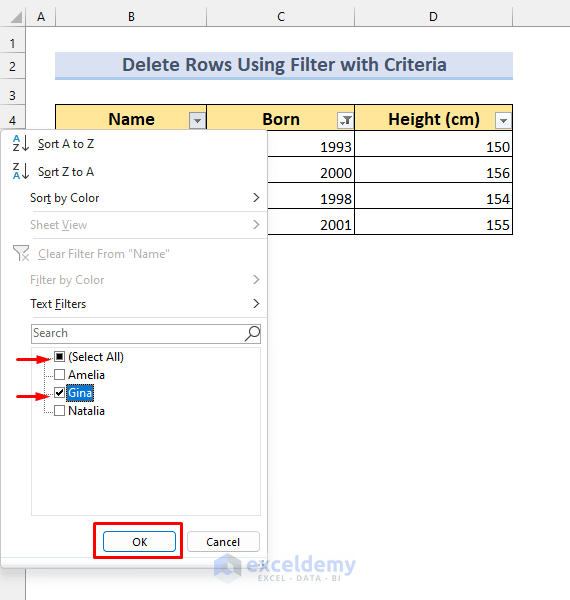 Delete Rows with Specific Word and Condition