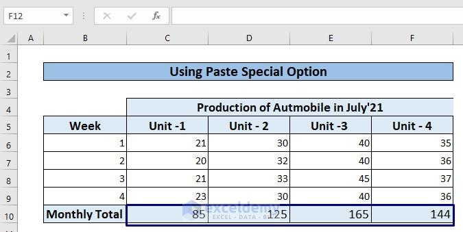 Deleting Rows without Affecting Formulas Using Paste Values 