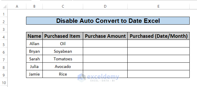 Disable auto convert to date excel 