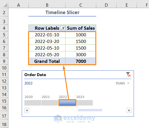 Excel Change Date Format in Pivot Table Timeline Slicer